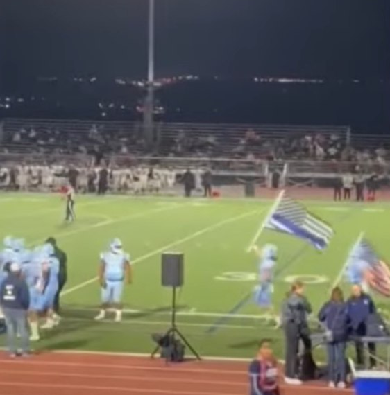 Calif. high school flies thin blue line flag despite coach, school board’s removal decision