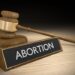 abortion words and gavel