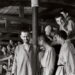 Image shows Jewish prisoners in their barracks at the Nazi concentration camp Auschwitz.