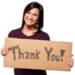 thanks sign woman