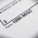 Tax 1099 Misc form