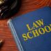 law school book and gavel