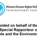 WHRD-IC inputs to UN SR report on ‘Women, Girls and the Right to a Clean, Healthy and Sustainable Environment’ |