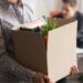 woman with box