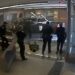 Officers immediately had their guns drawn when the vehicle plowed through the front glass doors at the station on Jan. 25, 2023.