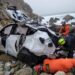 Mangled Tesla after 250-foot plunge