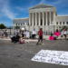Protest outside the Supreme Court building