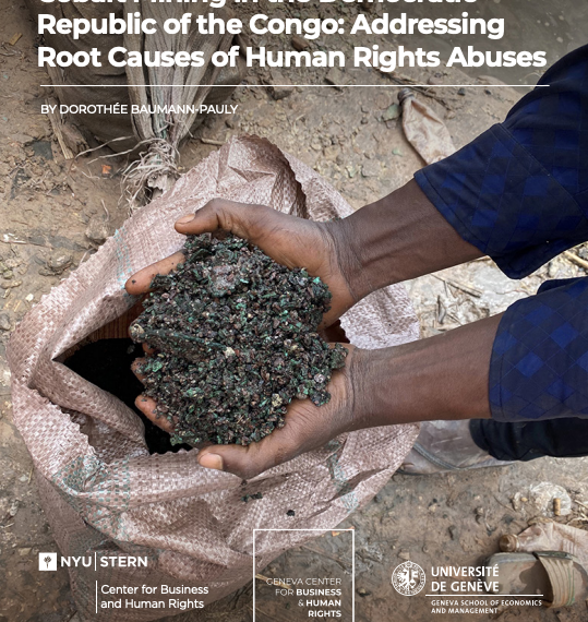WHITE PAPER:  Cobalt Mining in the Democratic Republic of the Congo: Addressing Root Causes of Human Rights Abuses
