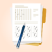 standardized test sheet and pencil