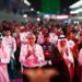 The FIA president Mohammed ben Sulayem, the F1 CEO Stefano Domenicali and Khalid bin Faisal al-Saud, governor of Makkah