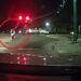 Joshua Richardson is seen flipping police officers off seconds before he was hit by a truck in an intersection.