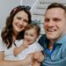 Jared Bridegan poses with his wife, Kirsten, and their children.