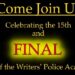 THE END: Writers' Police Academy's FINAL Event - Two Registrations for the Price of One!