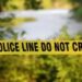 police tape lake