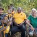 Yunupingu with Noel Pearson and Marcia Langton at Garma in 2018