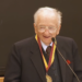 Ben Ferencz at the HLS Medal of Freedom Award Ceremony in 2014.