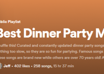 Best Playlist For Dinner Parties On Spotify