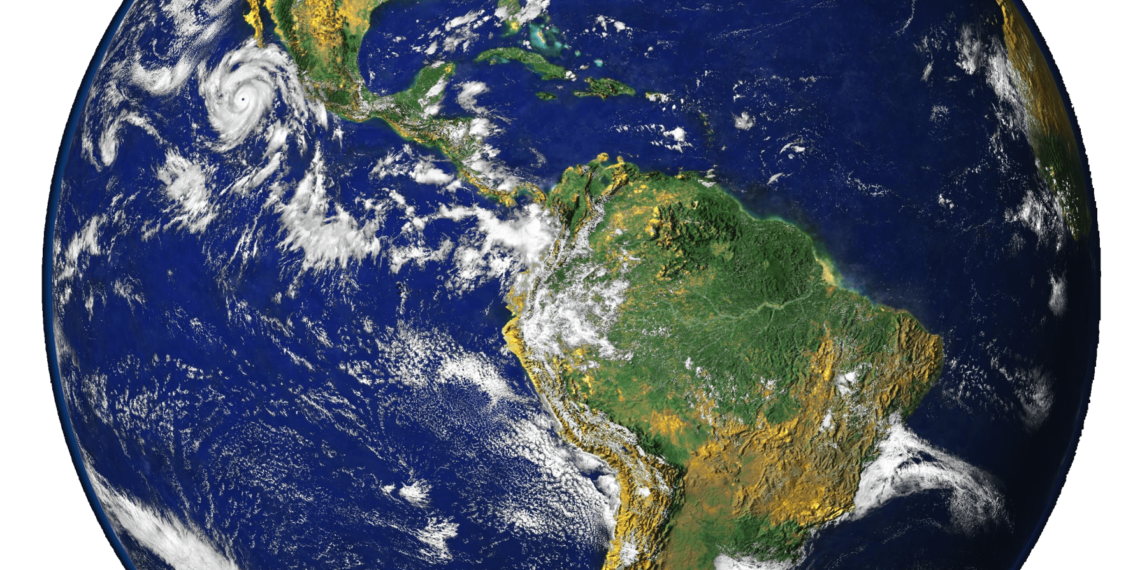 An image of Earth from space.