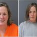 Kim Potter's mugshot upon entering prison (left) versus the most recent mugshot (right).