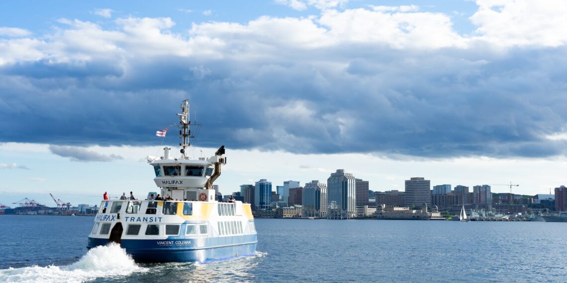 ferry on water