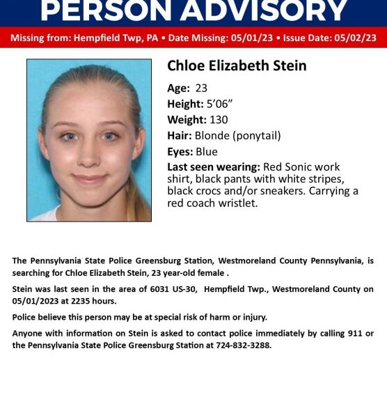 Missing person flier