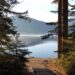 Lake with trees in the foreground