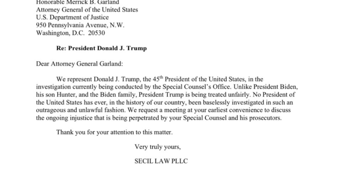 Donald Trump Demands To Speak To The Manager At The Department Of Justice