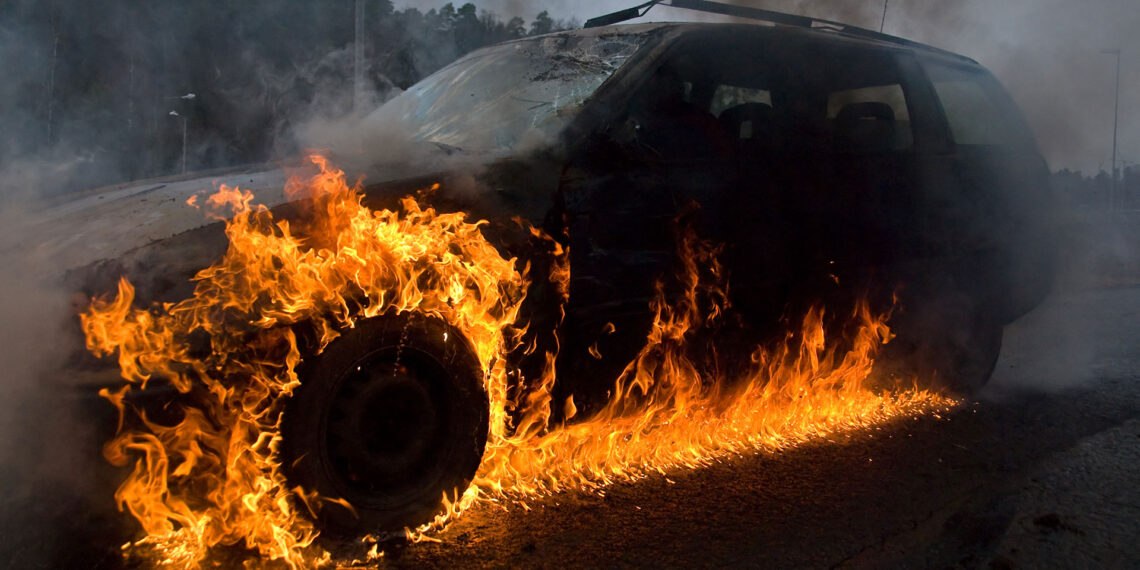 Wisconsin police pull 84-year-old man from vehicle engulfed in flames