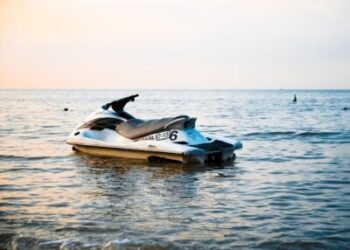 Jet skin on the water with no rider