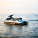 Jet skin on the water with no rider