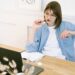 woman working in home office