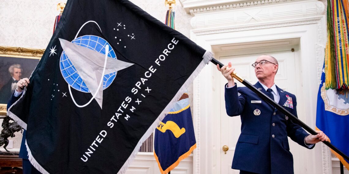 President Trump Signs An Armed Forces Day Proclamation And Participates In U.S. Space Force Flag Presentation