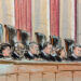 All nine justices sitting on the bench