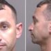 Gared Canalees looks straight on at the camera, and faces sideways in a booking photo.