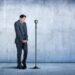 Businessman With Fear Of Public Speaking