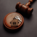 house keychain and gavel
