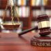 trademark words with gavel