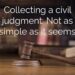 What is a civil judgment and how does it work?