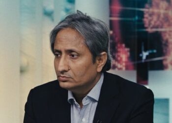 Ravish Kumar in a still from the documentary While We Watched