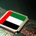 CPU with Chinese flag concept