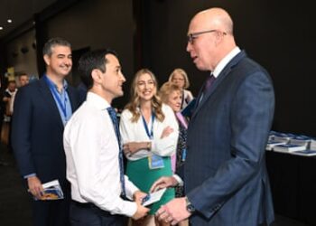 Queensland LNP Leader David Crisafulli and Federal Opposition Leader Peter Dutton.