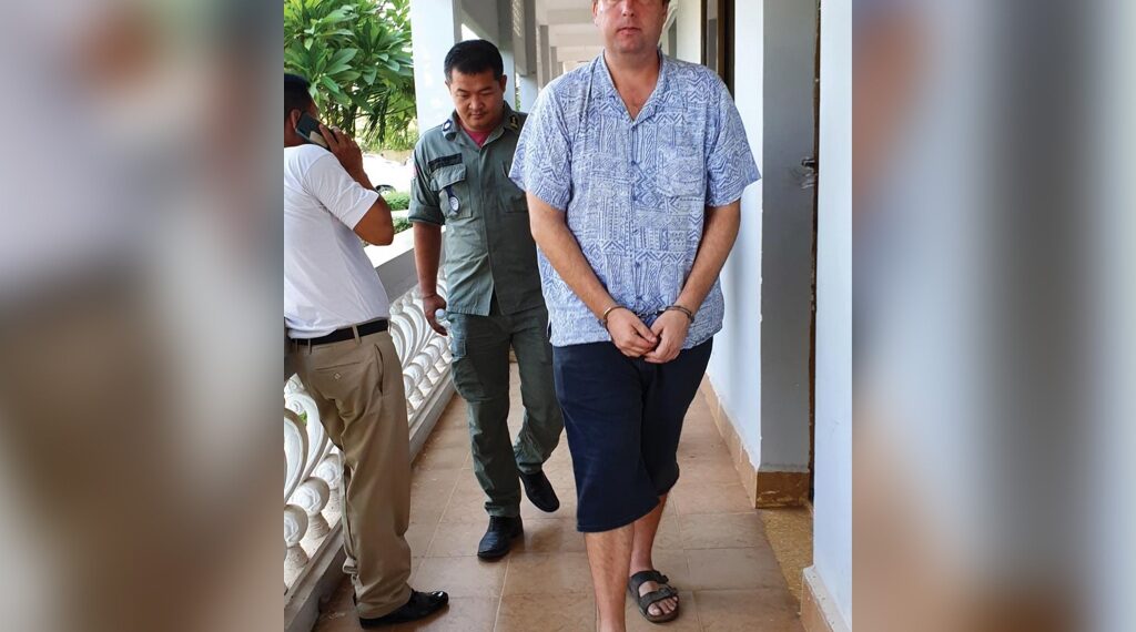 Cline was sentenced to two and a half years in a Cambodian prison after being convicted of his crimes in the foreign nation.