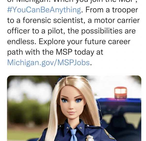 Michigan State Police apologize after ‘Barbie’ tweet – Law Officer