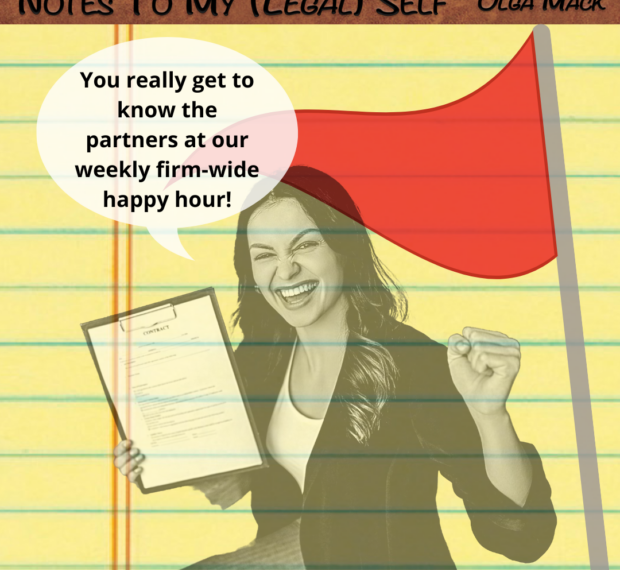 Weekly firm-wide happy hour is red flag