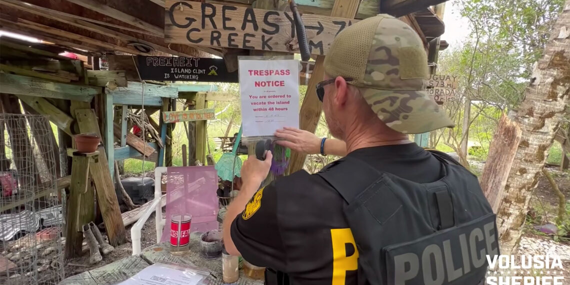 Florida officials crack down on infamous “meth island” overrun with squatters