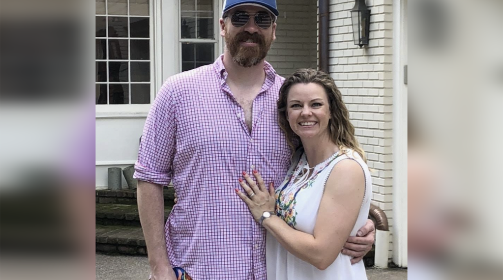 Dr. Benjamin Mauck and his wife pose together for a photo.