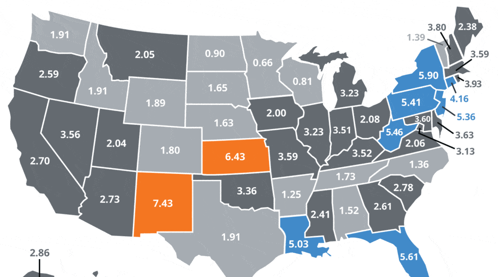 Geographical analysis of medical malpractice claims