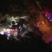 A massive law enforcement presence responded to Cook's Corner, a well-known biker bar and grill.