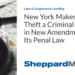 New York Makes Wage Theft a Criminal Larceny in New Amendment to Its Penal Law