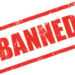 Banned Rubber Stamp Ink Imprint Icon (Transparent Background)